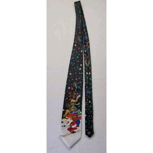 Hallmark‎ The Yule Greetings Christmas Tie with Santa